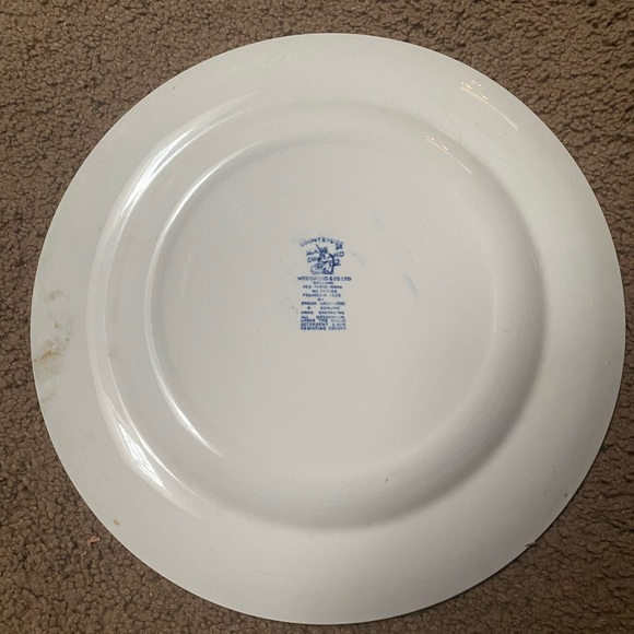 Blue and White Scenic Dinner Plate - Picture 3 of 7